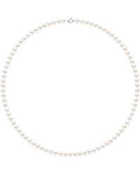 Ateliers Saint Germain - Necklace Of Real Cultured Freshwater Pearls Semi Round 5-6 Mm - Lyst