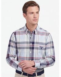 Barbour - Overhemd Geruit Button Down Tailored Fit - Lyst
