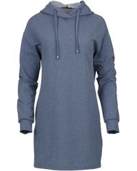 Conquista - Melange Hooded Mini Dress - Lyst