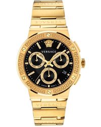 Versace - Vez900421 Greca Logo Chrono Watch - Lyst