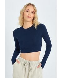 MixRay - Basic Crop Top - Lyst