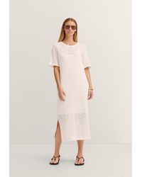 Bugatti - Damen Zomerjurk Met Structuur Van Katoenmix - Lyst
