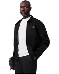 Lacoste - Bomberjack Met Logo Voor - Lyst