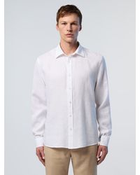 North Sails - Overhemd Linnen Met Geborduurd Logo - Lyst