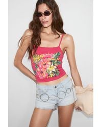 Grimelange - Floral Square Neck Crop Cami - Lyst