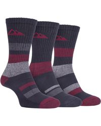 Storm Bloc - 3 Pack Padded Sole Anti Blister Lightweight Breathable Cotton Walking Hiking Socks For Summer - Lyst