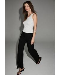 Grimelange - Elastic Waist Wide Leg Trousers - Lyst