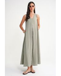MixRay - V-Neck Maxi Dress - Lyst