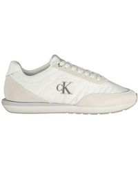 Calvin Klein - Weiße Recycelte Polyester Herren Sneaker - Lyst