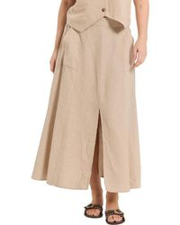 Freequent - Fqlava Skirt Sand Melange - Lyst