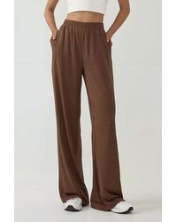 Hiccup - Wide Leg Textured Knit Pants - Lyst