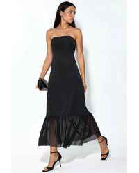 Hiccup - Strapless Midi Dress - Lyst