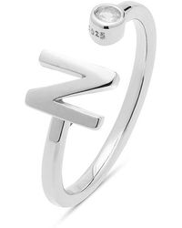 Luxenter - 925 Sterling Ring Mit Rhodiniertem Brillant Zirkonia - Lyst
