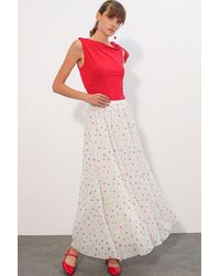 Bigdart - High-Waist Polka Dot Maxi Skirt - Lyst