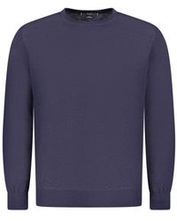 Guess - Blauwe Wol Herentrui - Lyst