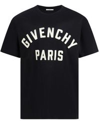Givenchy - Zwarte Katoenen T-Shirt - Lyst