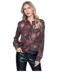 Geisha - Blouse Burgundy - Lyst