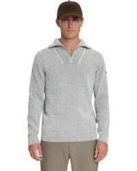 No Excess - Pullover Half Zip High Neck Light W Stone - Lyst