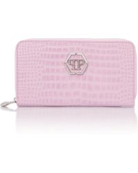 Philipp Plein - Rounded Zip Wallet Cocco - Lyst