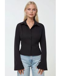 Hiccup - Fitted Long Sleeve Cotton Shirt - Lyst