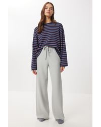 Happiness İstanbul - Wide Leg Jogger Pants With Drawstring Closure - Lyst