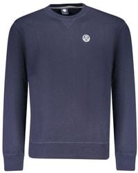 North Sails - Blauwe Katoenen Sweatshirt - Lyst
