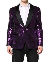 Dolce & Gabbana - Sicilia Sequin Embellish Coat Jacket - Lyst