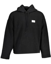 Calvin Klein - Zwarte Katoenen Sweatshirt Voor - Lyst