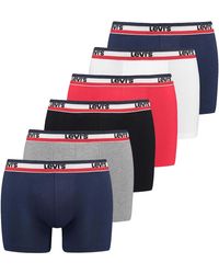 Levi's - Levi's Sprtswr Logo Boxer Brief Org Co 6P Ecom Boxershorts - Lyst
