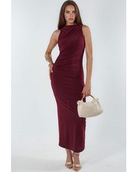 Hiccup - Ruched Detail Bodycon Maxi Dress - Lyst