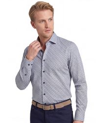 Olymp - Overhemd Geprint Modern Fit Katoen - Lyst