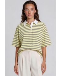 Busem - Striped Cotton Polo T-Shirt - Lyst