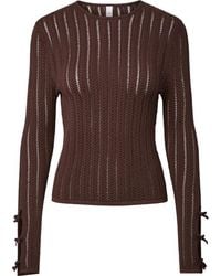 Y.A.S - Yas Norla Ls Knit Pullover S. Coffee Bean - Lyst