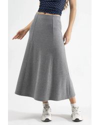 Busem - Soft Textured A-Line Midi Skirt - Lyst