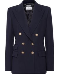 Philipp Plein - Marine Fit Double-Breasted Blazer Teddy - Lyst