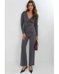 Hiccup - Accessory Detail Blouse & Pants Two-Piece Set - Lyst