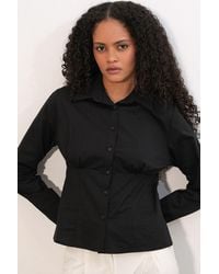 Bigdart - Fitted Poplin Button-Up Short Shirt - Lyst