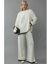 Hiccup - Sweater & Wide Leg Pants Knit Co-Ords Set - Lyst