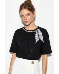 Bianco Lucci - Oversized Cotton Jersey Crew Neck T-Shirt - Lyst