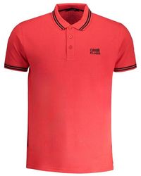 Roberto Cavalli - Rode Katoenen Polo Shirt - Lyst