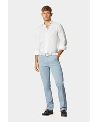 Meyer - Katoenen Broek Blauw Bonn Art.1-50 10215000/16 - Lyst