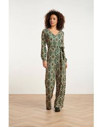 Smashed Lemon - 24760 Aztec Print Jumpsuit - Lyst