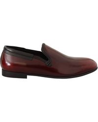 Dolce & Gabbana - Patent Leather Loafers Slipon - Lyst