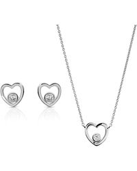 Orphelia - 'Mila' 925 Sterling Set: Necklace + Earrings - Lyst