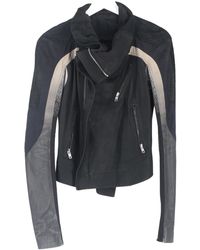 Rick Owens - Eliel Paneled Cropped Biker Jacket - Lyst