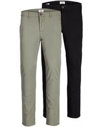 Jack & Jones - Jack&Jones Multi-Pack Pants, Marco Paspel Pockets Low Rise Chinos, 2 Pack - Lyst