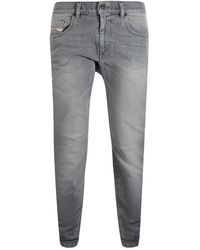 DIESEL - 2019 D-Strukt-R Katoenen Denim Jeans (Grijs Wasgoed) - Lyst