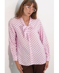 Bigdart - Polka Dot Poplin Shirt Blouse - Lyst