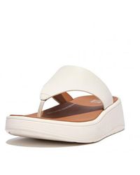 Fitflop - F-Mode Leather Flatform Toe-Post Sandals - Lyst