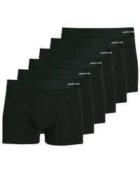 Jack & Jones - Boxershorts Trunks Effen Jacbasic Bamboe 6-Pack - Lyst